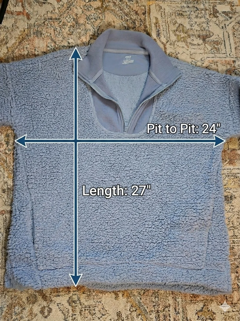 Aerie Sherpa Corduroy Quarter Zip Fleece S Gorpcore Sherpa Cozy